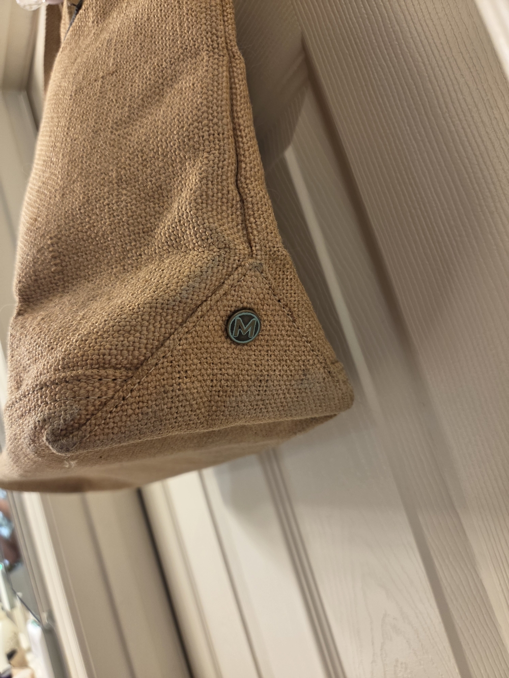 Marc Jacobs Tan Canvas Tote with Dark Brown Trim - Picture 15 of 16